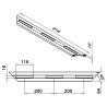 Perfil de drenaje para perfil suelo Easy Glass Smart Q-railing 8217