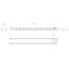 Canal de drenaje ACO DRAIN SELF 100 1000MM H55 DN/OD 110 B125