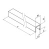 Perfil en U protección de bordes Easy Glass 5000mm Q-railing 6944