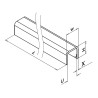 Perfil en U inox 316 Easy Glass 5000mm Q-railing 6961