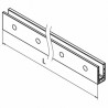 Perfil suelo Easy Glass Smart monaje lateral aluminio 2,5m Q-railing 8230