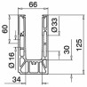Esquina exterior Easy Glass Smart montaje lateral aluminio Q-railing 8231