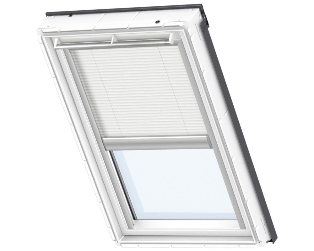 Cortina plisada eléctrica Velux FML S06 1016S blanca