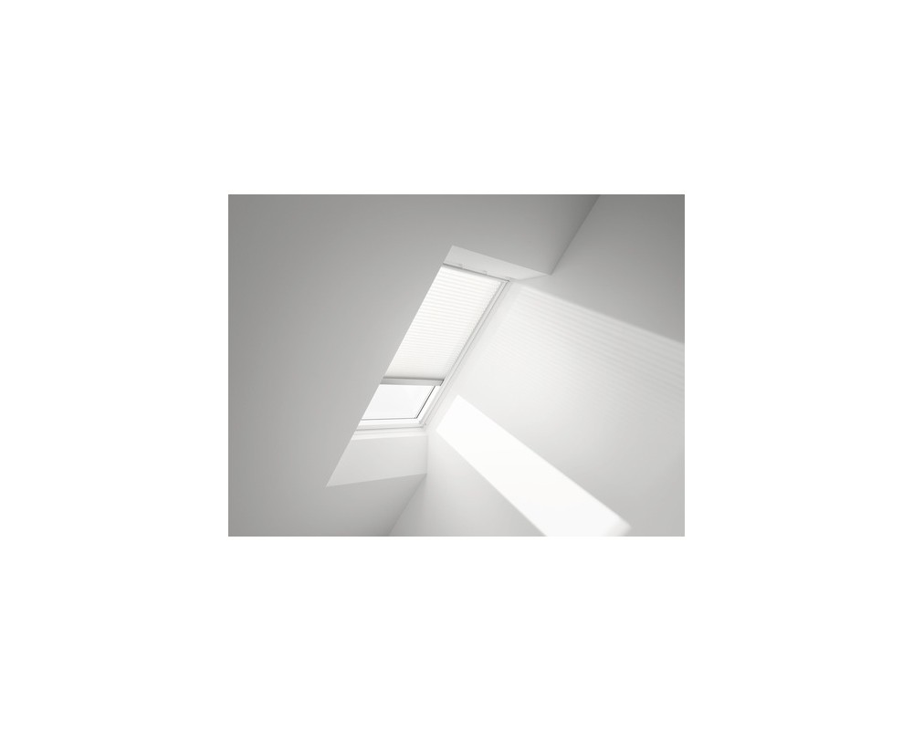 Cortina plisada eléctrica Velux FML S06 1016S blanca