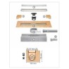 Set completo de desagüe lineal para ducha Schlüter KERDI-LINE-A