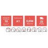 Panel de lana de roca 1350x600x40mm Rockwool Alpharock Premium (paquete 8,10m²)