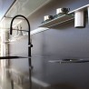 Grifo monomando fregadero Chef Slim negro Clever 60146