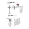 Juego de accesorios Lite Glass + Glass 100 V10 + GALERÍA 1,5m Klein 2165