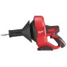 Desatascadora sub compacta M12 con espiral de 8mm de diámetro Milwaukee M12BDC8-202C