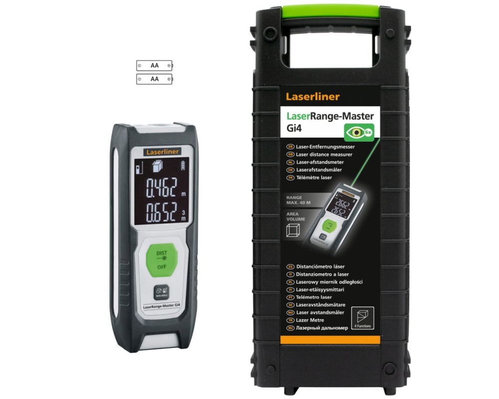 Medidor láser verde Laserliner LaserRange-Master Gi4 Hardbox