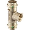 Pieza en T prensada bronce Sanpress Viega 2217.2