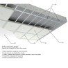 Paneles fono absorbentes Rockfon Mono Acoustic TE 1800x1200x40mm caja 8,64m²