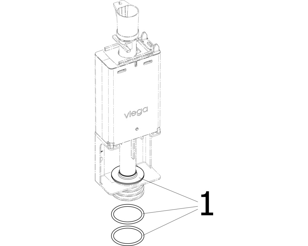 Kit de válvula de desagüe Viega 8308.81