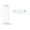 Puerta acorazada de trastero blanca con ventilación 887x2035mm empujar derecha Tesa Bunker