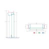 Puerta acorazada blanca 975x2065mm empujar derecha Tesa Premium