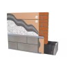 Poliestireno extruído XPS CB para aislamiento exterior (SATE) espesor  8cm