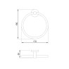 Toallero de aro inox serie Niza