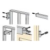 Soporte PU en L Eco-Fix G 80mm para cargas pesadas en SATE