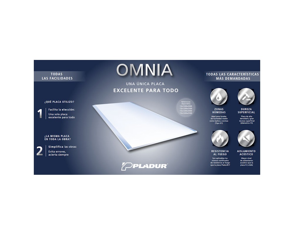 Placa Pladur Omnia 15x1200x3000 BA