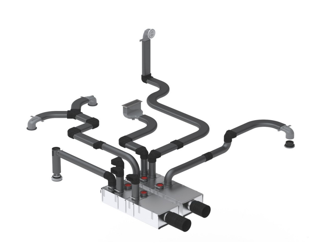 Módulo 2 salidas laterales ComfoTube 90 Zehnder ComfoWell Therm