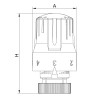 Cabezal termostático líquido W6 M-28x1,5 Klimatech