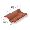 Teja de ventilación mixta grande La Escandella Q19*K pizarra
