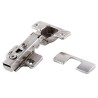 Bisagra cazoleta con pistón zincada 115x62x26,5mm Micel 19241 (pack 2 uds.)