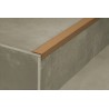 Perfil para remate de peldaños Novopeldaño Astra Nori 25x40X2500MM
