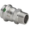 Pieza de empalme inoxidable macho-hembra Sanpress Viega 2311