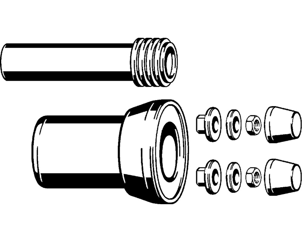 Kit de conexión tubo conector + racor DN90 Viega 8010.27
