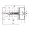 Taco multiexpansión X3 con tornillo cabeza hexagonal inox A4 Ø10x85