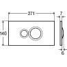 Pulsador de inodoro Visign for Style 10 Viega 8315.1