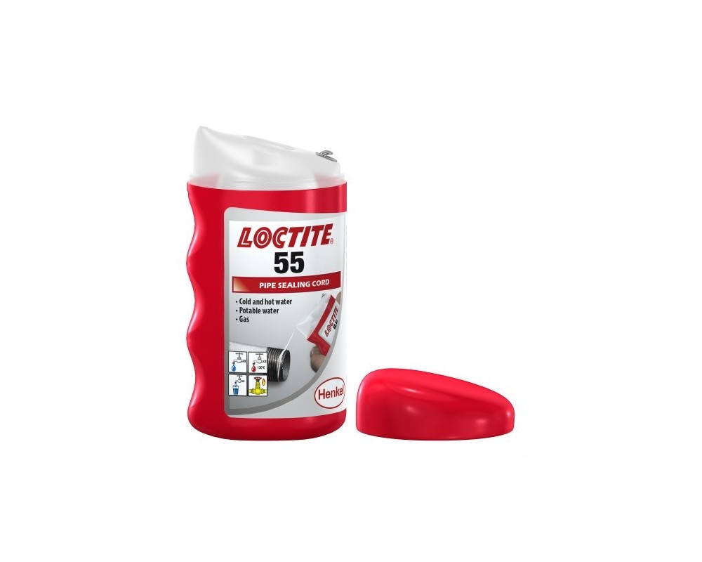 Hilo sellador de tuberías Loctite 55 rollo 160m