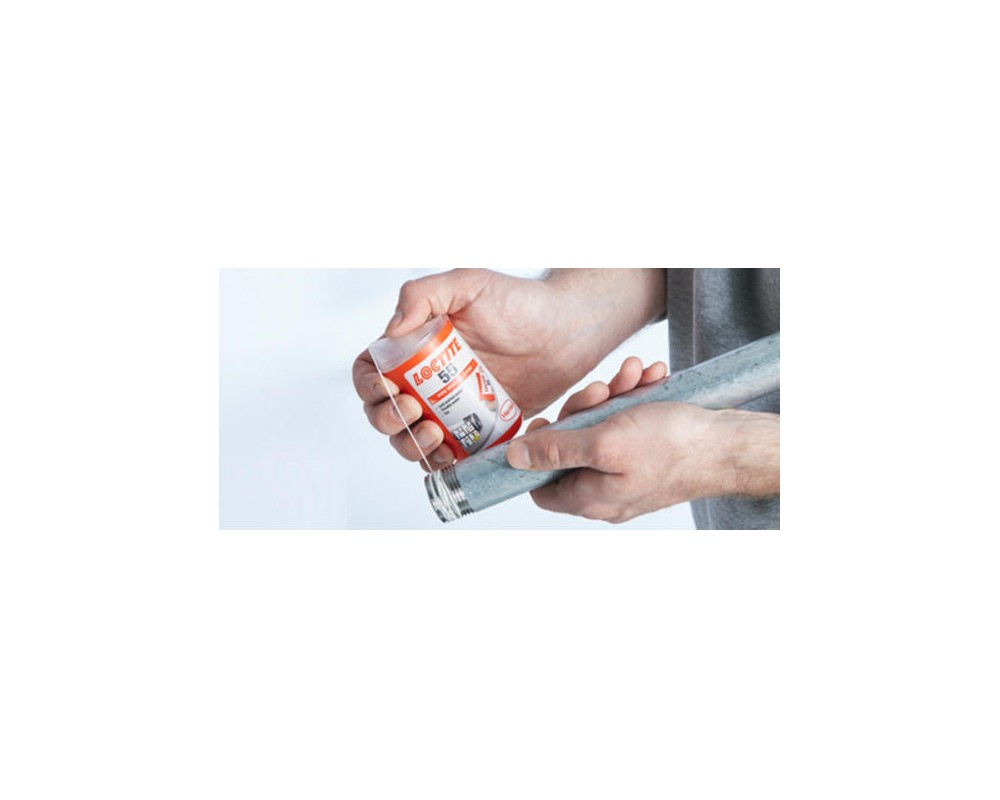 Hilo sellador de tuberías Loctite 55 rollo 160m