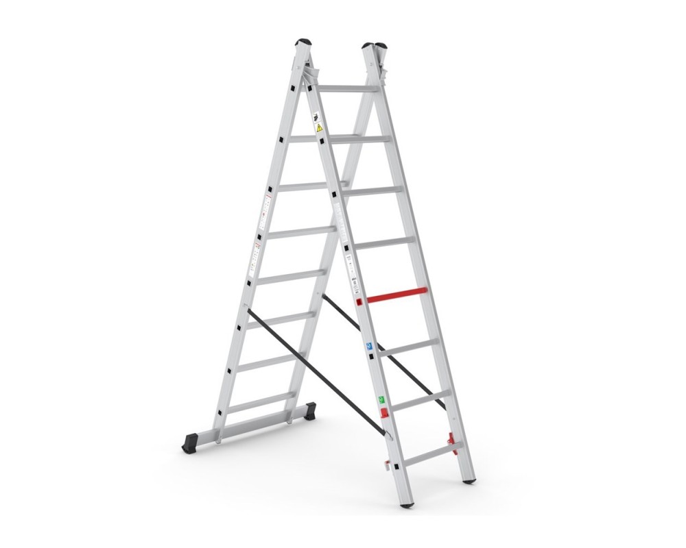 Andamio profesional de aluminio transformable en 2 escaleras Svelt Target