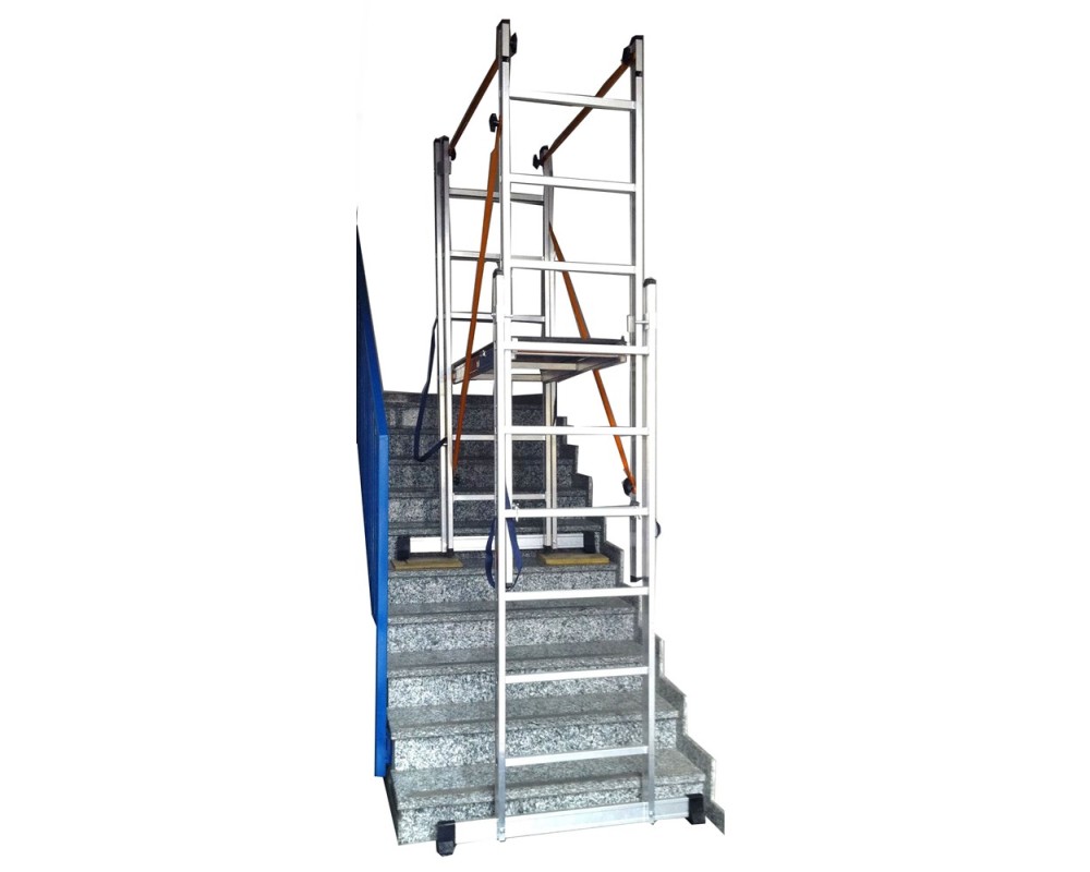 Andamio profesional de aluminio transformable en 2 escaleras Svelt Target