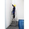 Escalera con peldaño ancho y guarda-cuerpos perimetral Svelt Telefly Light