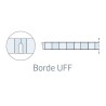 Placa Knauf Cleaneo Akustik Aleatoria 8/15/20R PLUS V/B borde UFF 2500x1200x12,5mm