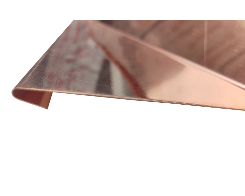 Lagrimero de cobre 15x130x90x15x2000mm espesor 0,6mm