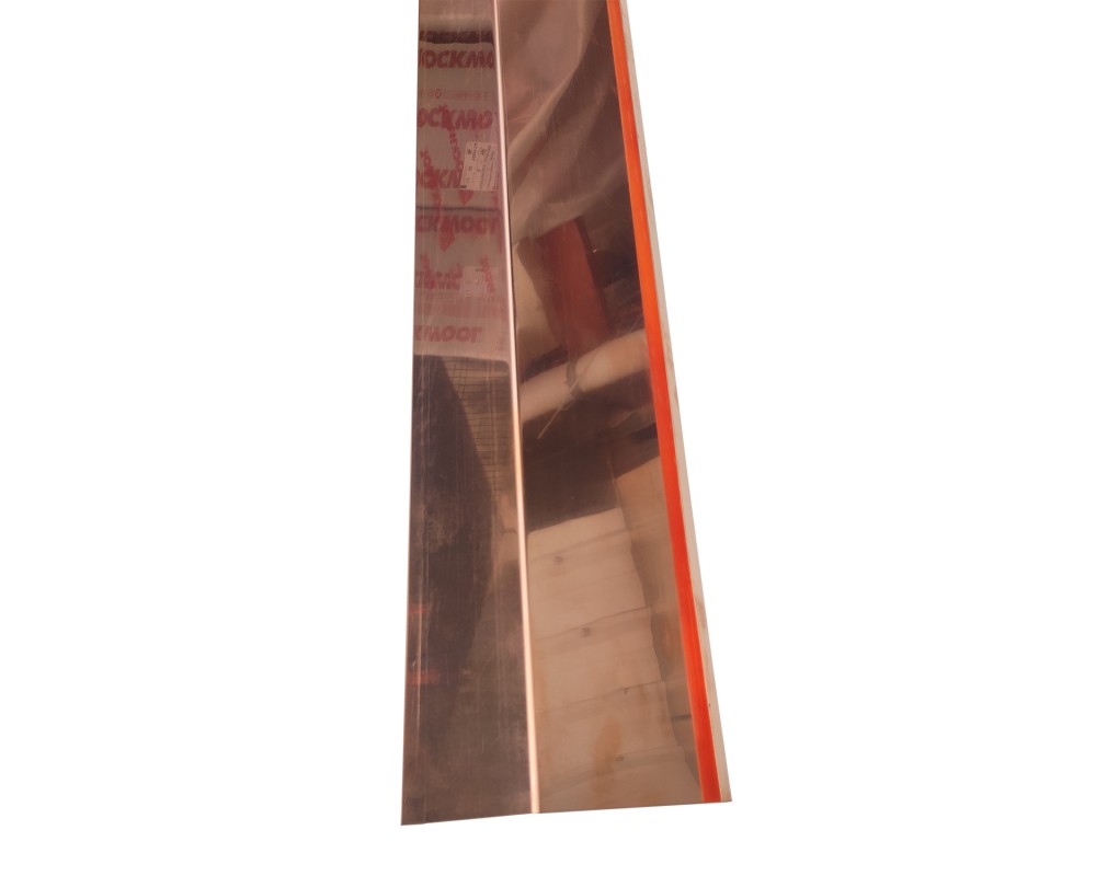 Lagrimero de cobre 15x130x90x15x2000mm espesor 0,6mm