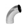 Codo redondo zinc 72º  Ø80mm para bajante de canalón