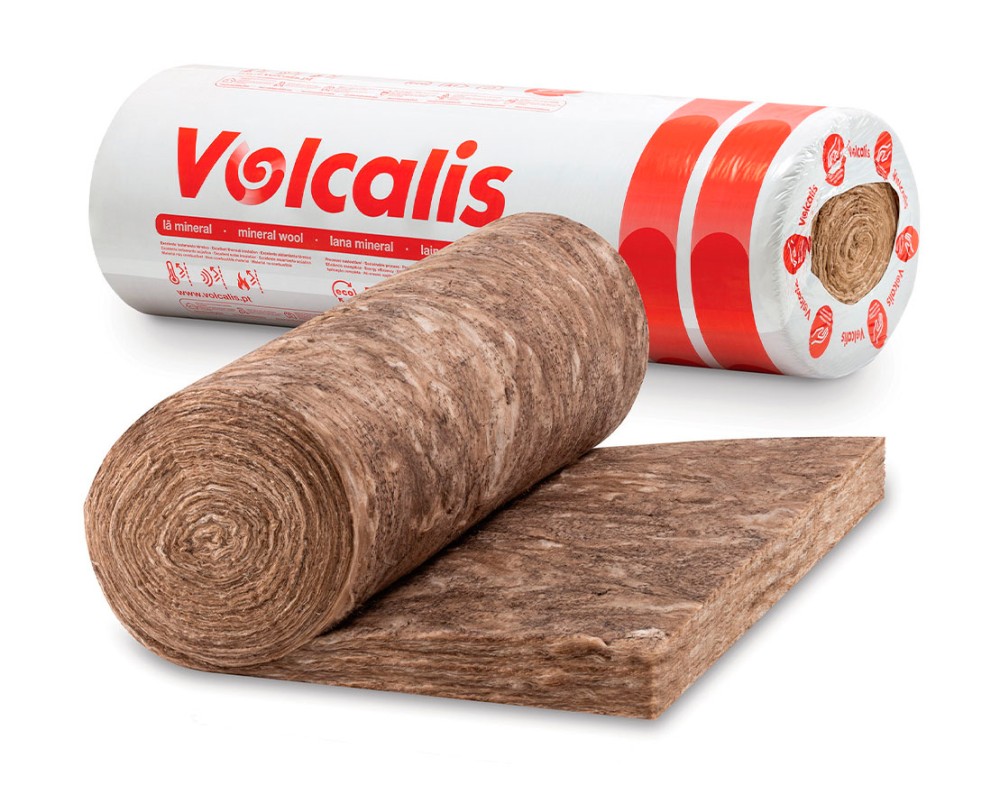 Lana mineral en rollo 50x400x6600mm Volcalis Comfort (paquete 15,84m²)