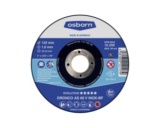 Disco de corte inox Dronco AS 60 V INOX-BF Evolution Ø115x1,0mm