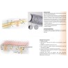 Gancho sujeción canalón PVC doble voluta gris oscuro Adequa 156-CR