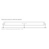 Perfil secundario Chicago Metallic T24 gancho L600 blanco 001