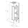 Cerradura 12V DC sin frente JIS 1733
