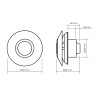 Extractor descentralizado para cuartos húmedos Zehnder ZCV2