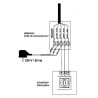 Selector manual de caudal Zehnder SA 1-3V (3 velocidades)