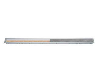 Rejilla con marco inox cepillado hasta 19mm Schlüter KERDI-LINE-C KLCA19EB