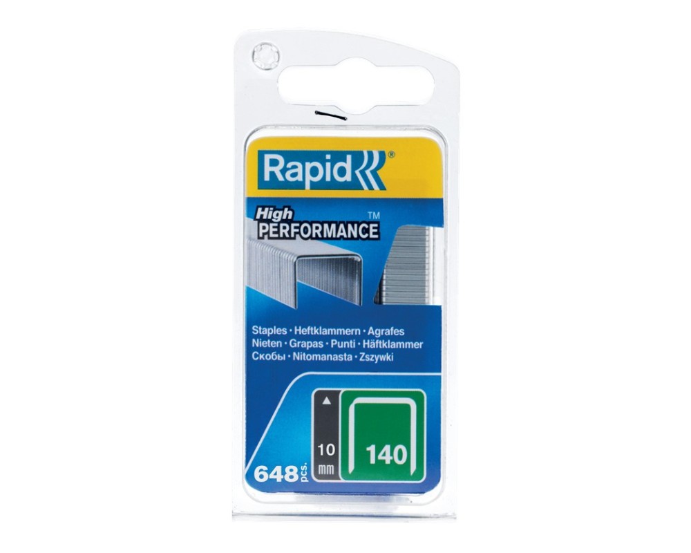 Grapas planas 140/10 Rapid 40109515 (blíster 648 uds.)